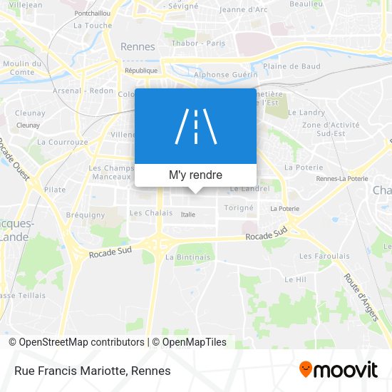 Rue Francis Mariotte plan