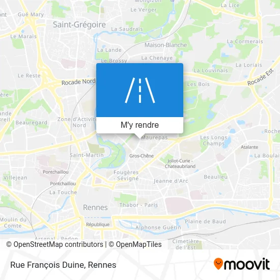 Rue François Duine plan