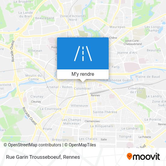 Rue Garin Trousseboeuf plan