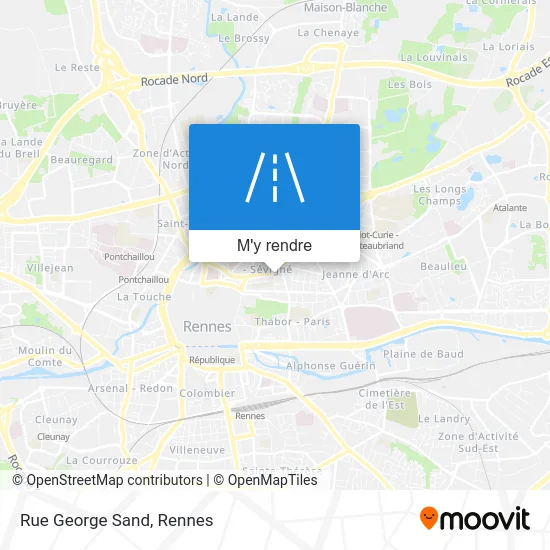 Rue George Sand plan