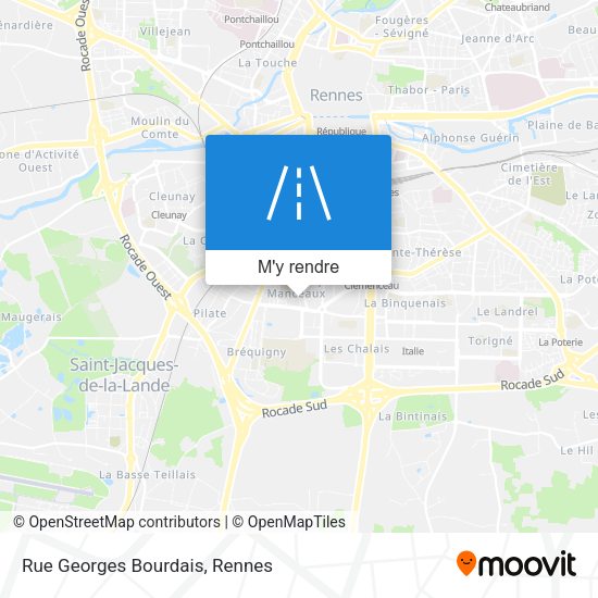 Rue Georges Bourdais plan