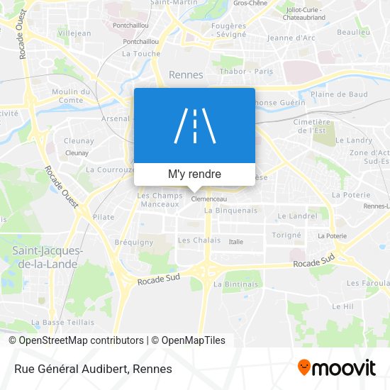 Rue Général Audibert plan