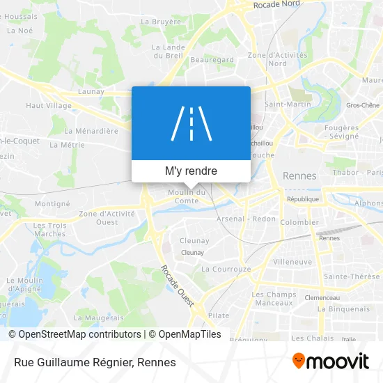 Rue Guillaume Régnier plan