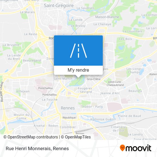 Rue Henri Monnerais plan