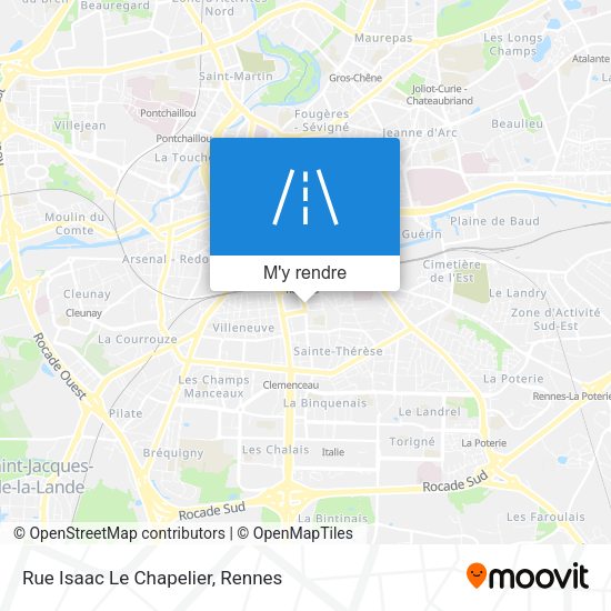 Rue Isaac Le Chapelier plan