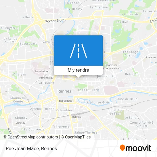 Rue Jean Macé plan
