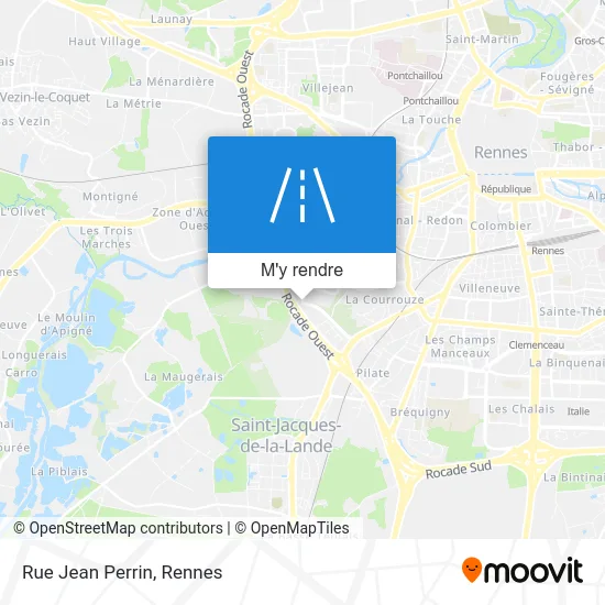 Rue Jean Perrin plan