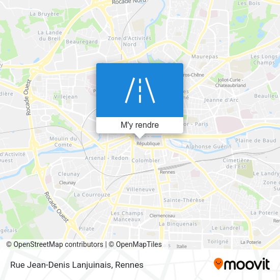 Rue Jean-Denis Lanjuinais plan