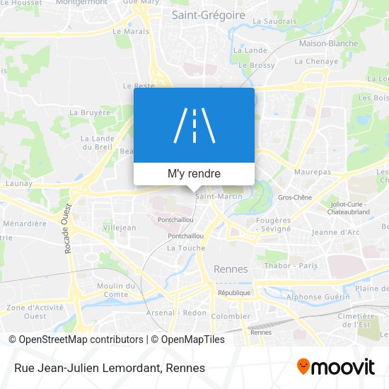 Rue Jean-Julien Lemordant plan