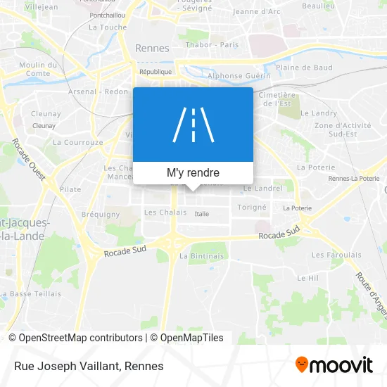 Rue Joseph Vaillant plan