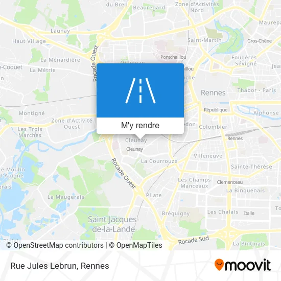 Rue Jules Lebrun plan