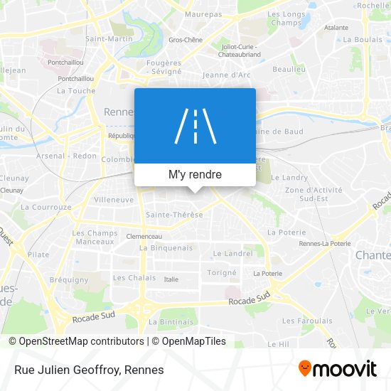 Rue Julien Geoffroy plan
