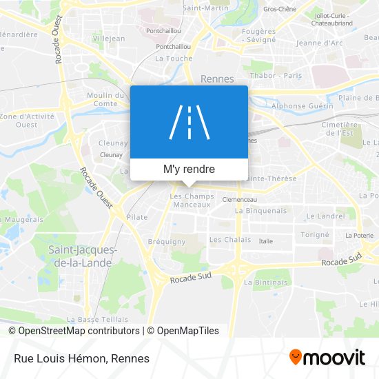 Rue Louis Hémon plan