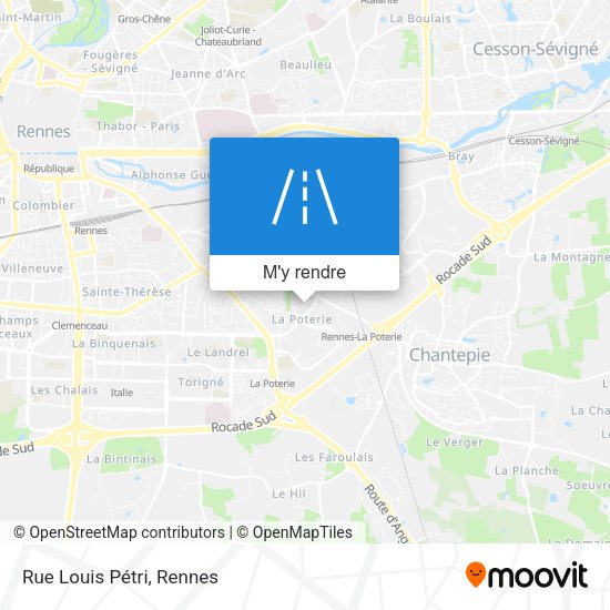 Rue Louis Pétri plan
