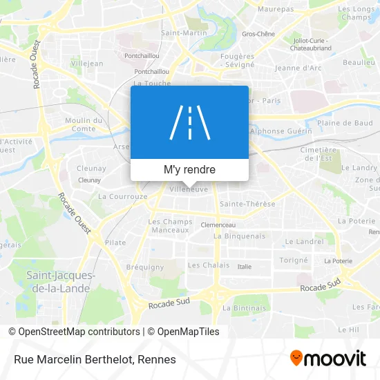 Rue Marcelin Berthelot plan