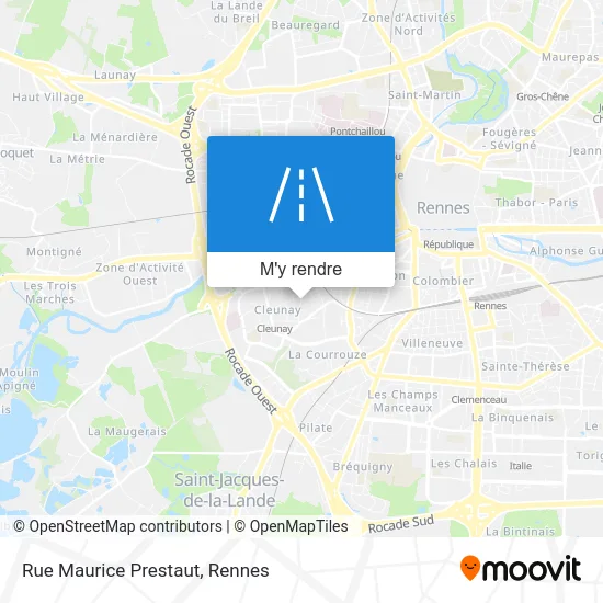 Rue Maurice Prestaut plan