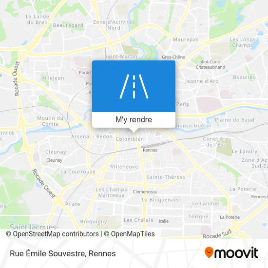 Rue Émile Souvestre plan