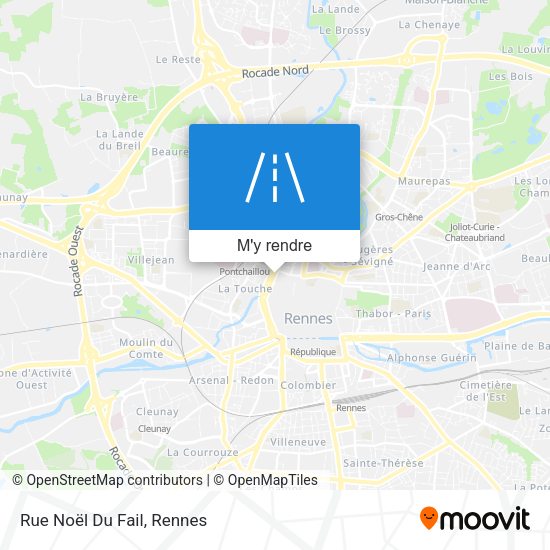 Rue Noël Du Fail plan