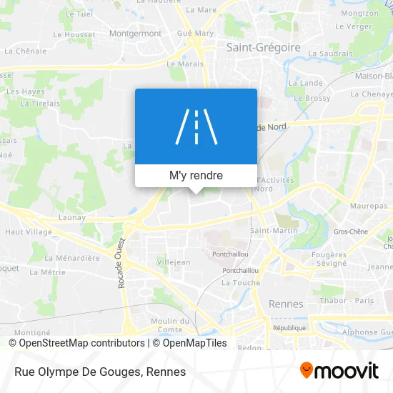 Rue Olympe De Gouges plan