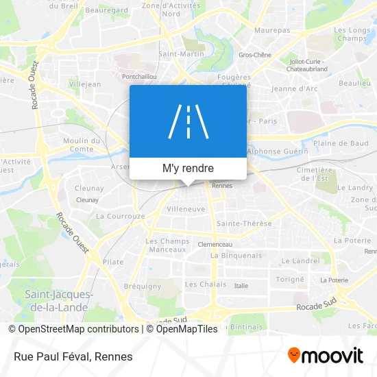 Rue Paul Féval plan