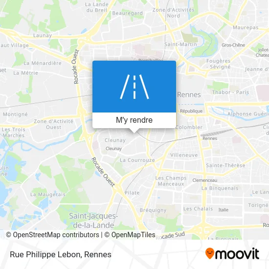 Rue Philippe Lebon plan