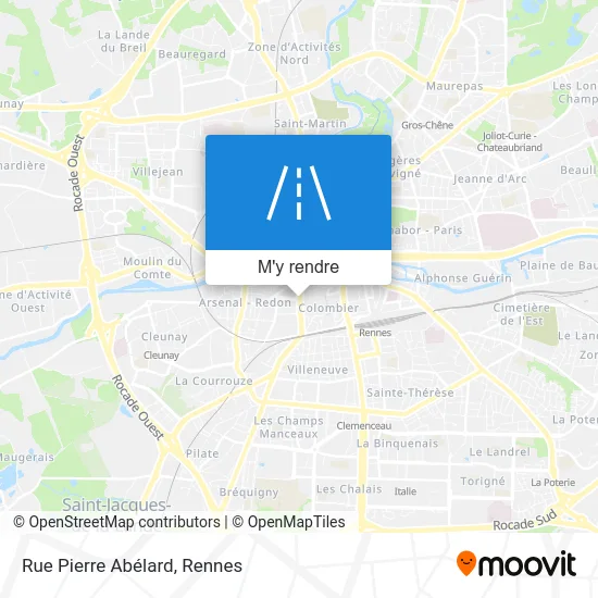 Rue Pierre Abélard plan