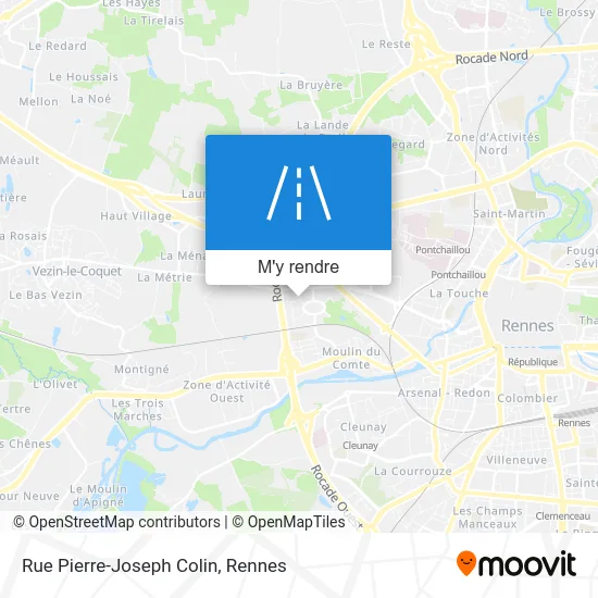 Rue Pierre-Joseph Colin plan