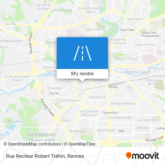 Rue Recteur Robert Tréhin plan