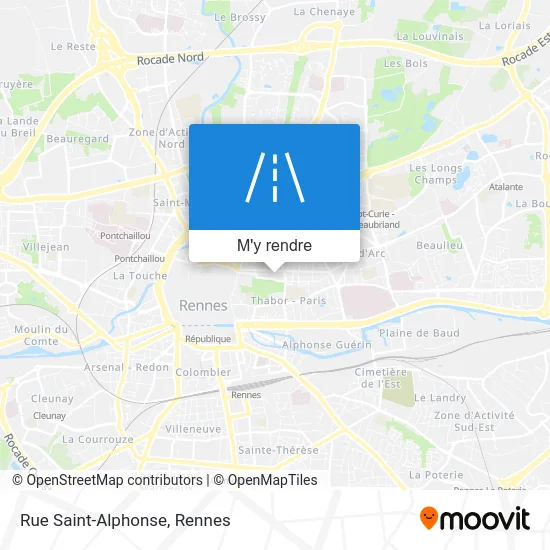 Rue Saint-Alphonse plan