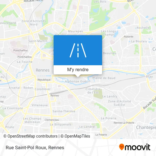 Rue Saint-Pol Roux plan