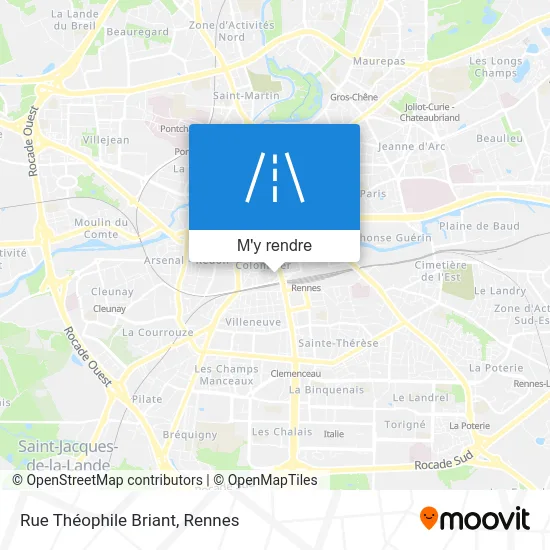 Rue Théophile Briant plan