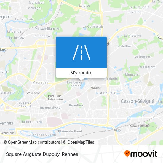 Square Auguste Dupouy plan