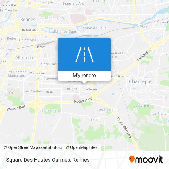 Square Des Hautes Ourmes plan