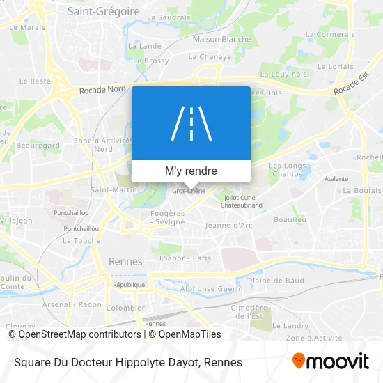 Square Du Docteur Hippolyte Dayot plan