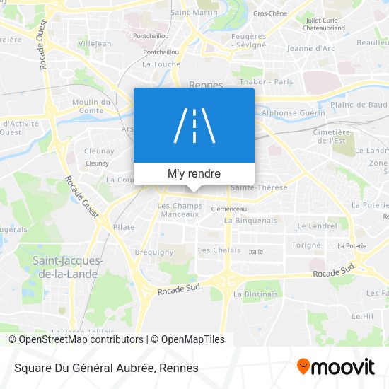 Square Du Général Aubrée plan