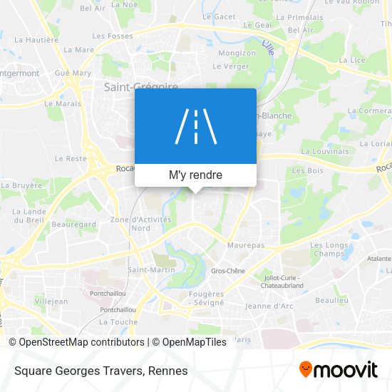 Square Georges Travers plan