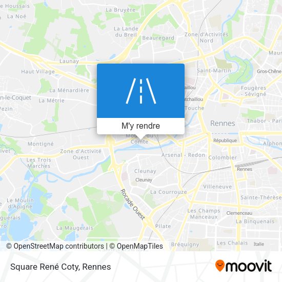 Square René Coty plan
