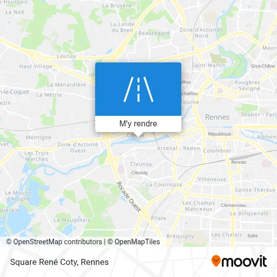 Square René Coty plan