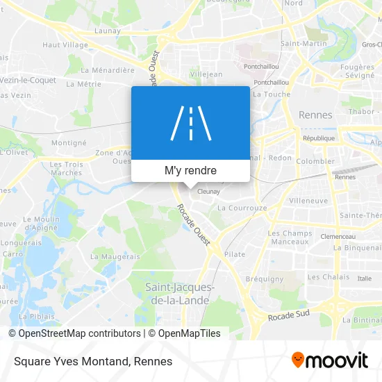 Square Yves Montand plan