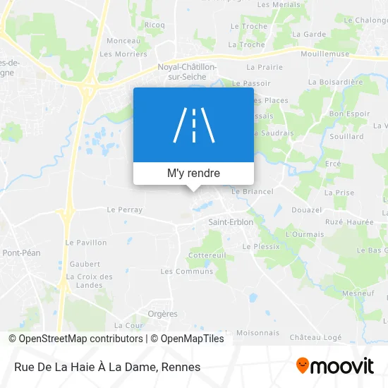 Rue De La Haie À La Dame plan