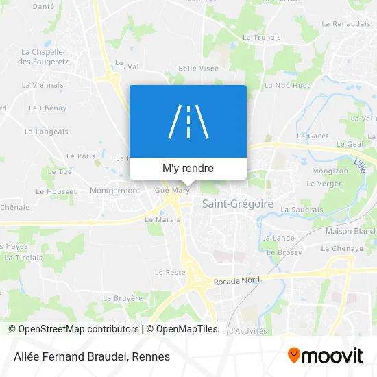 Allée Fernand Braudel plan