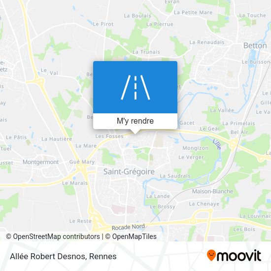 Allée Robert Desnos plan