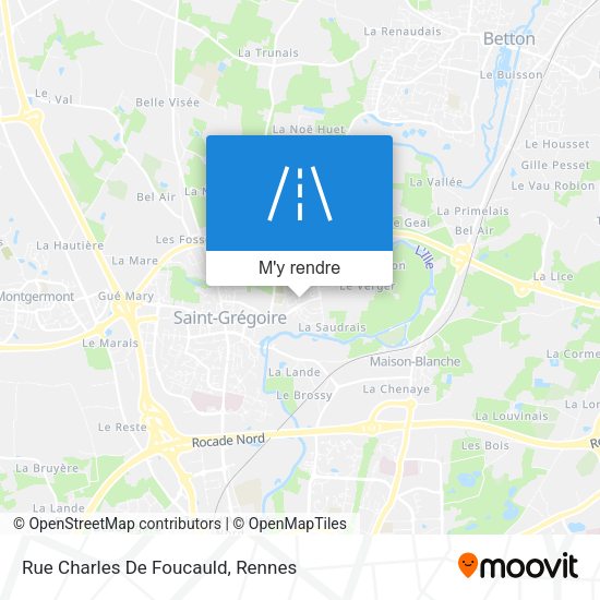 Rue Charles De Foucauld plan