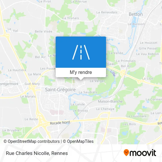 Rue Charles Nicolle plan