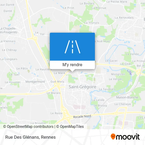 Rue Des Glénans plan