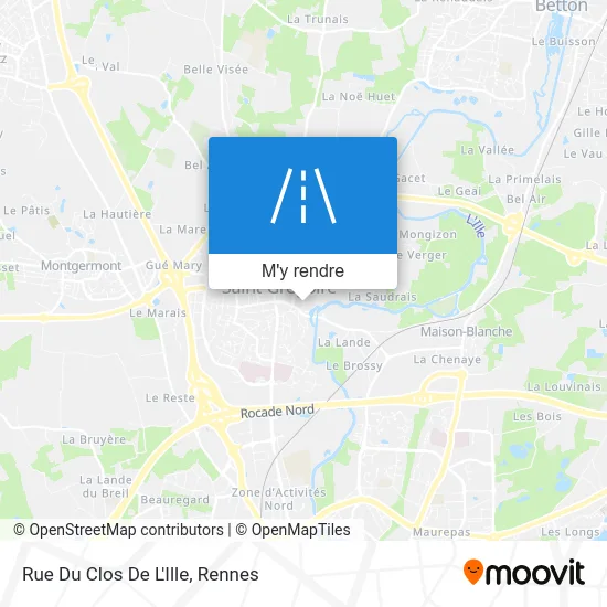 Rue Du Clos De L'Ille plan