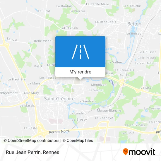 Rue Jean Perrin plan