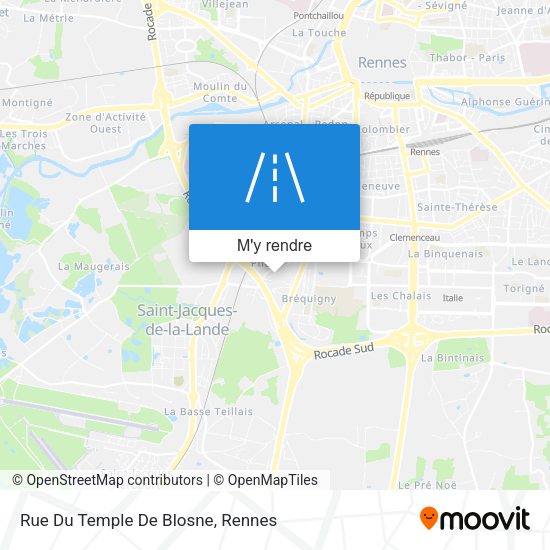 Rue Du Temple De Blosne plan