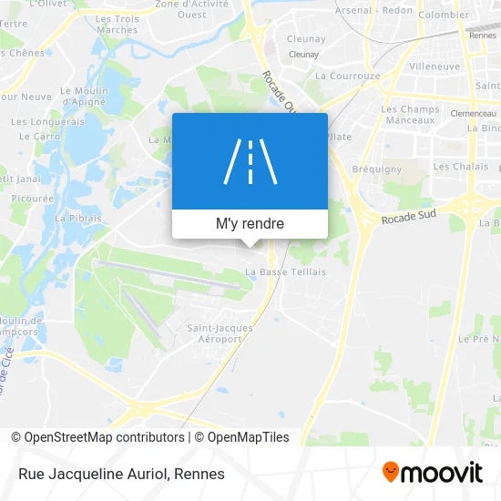 Rue Jacqueline Auriol plan