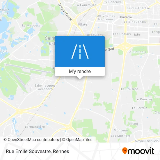 Rue Émile Souvestre plan